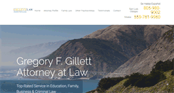 Desktop Screenshot of gillettlaw.com